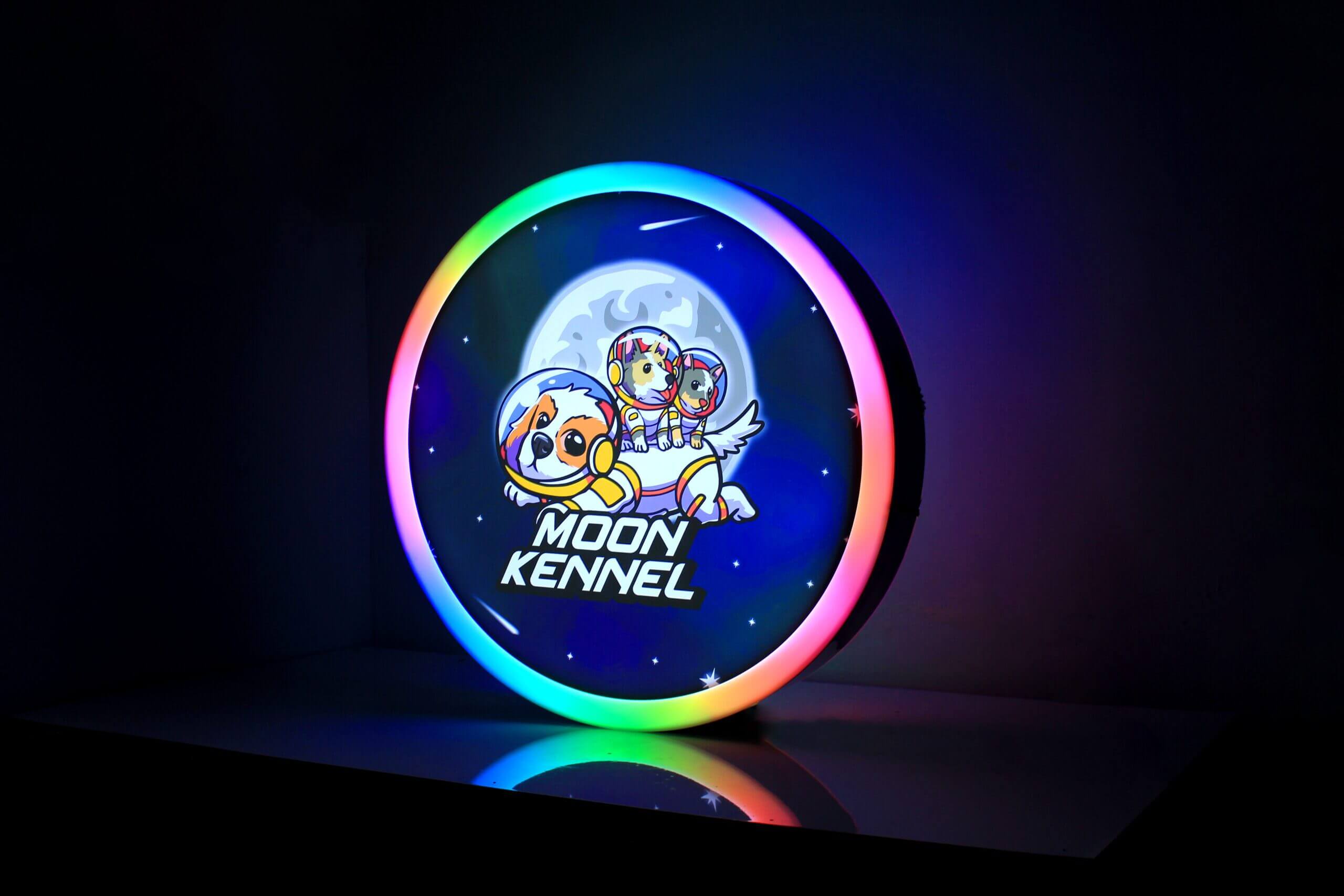 neon box akrilik bulat buatan Alsmart